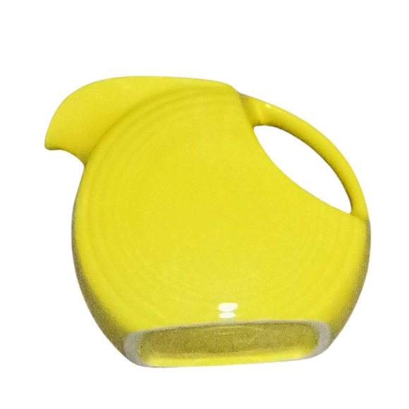 Fiestaware Large Disc Pitcher Bright Yellow - Picture 1 of 5
